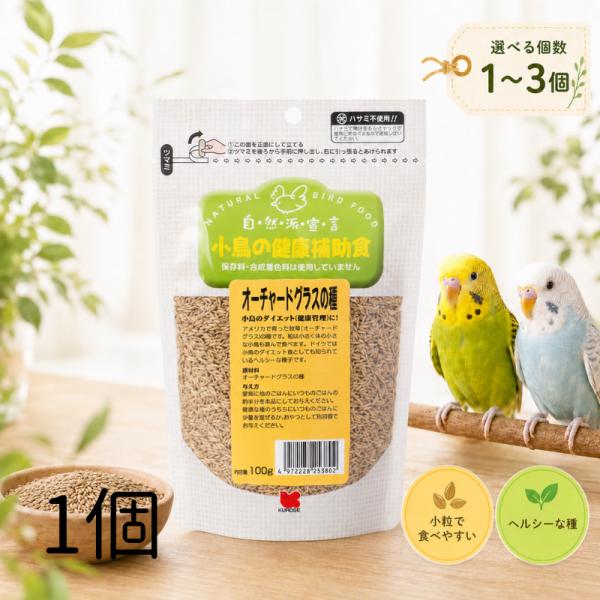 黒瀬ペットフード 自然派宣言 オーチャードグラスの種 100ｇ 鳥 エサ おやつ 健康管理 ダイエット 1個