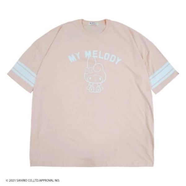 マイメロディ サンリオ スーパービッグ Tシャツ ピンク ルームウェア 部屋着 ゆったり