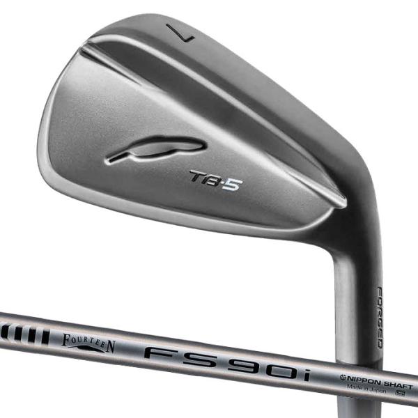 【メーカーカスタム】FOURTEEN フォーティーン TB-5 FORGED(25) アイアン ブラックサテン FS-90i スチール ブラック シャフト 5I単品