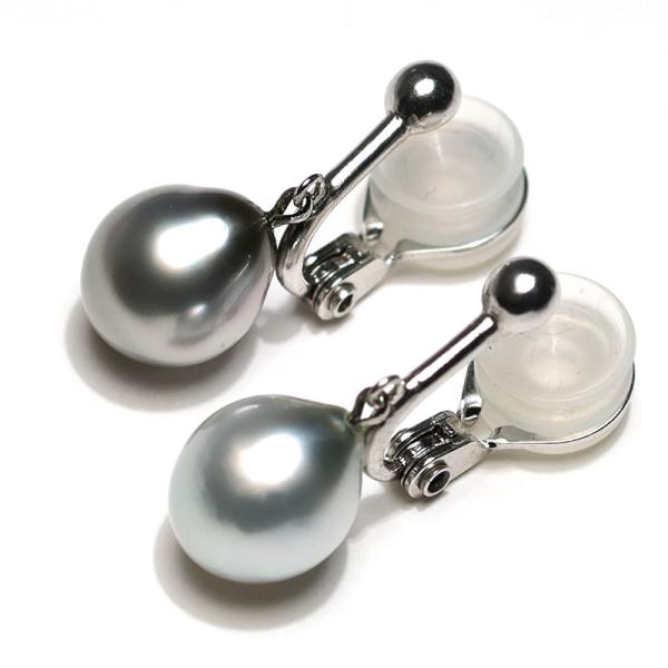 グレー真珠 9mmイヤリング14K グレー真珠 9mmイヤリング14K 【公式通販】