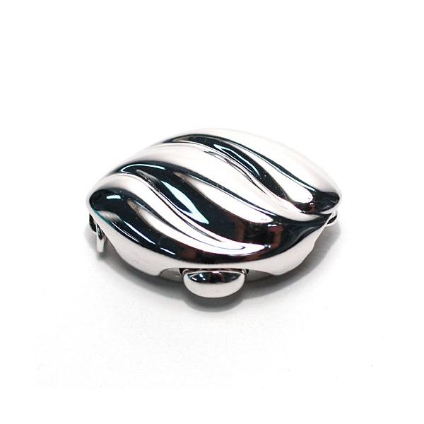 クラスプ 差し込みプッシュ式クラスプ LLサイズ SILVER パール