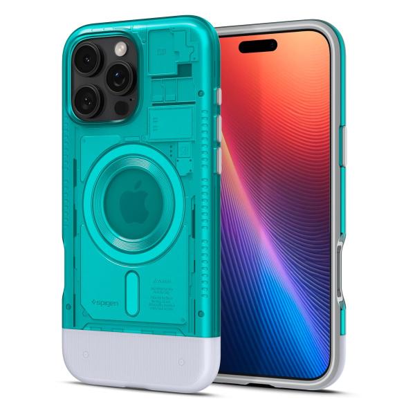 他サイト： Spigen iPhone16Pro ケース MagSafe対応 マグネット搭載 クラシック・C1・マグフィット ACS08153 ボンダイ・ブルーの商品画像
