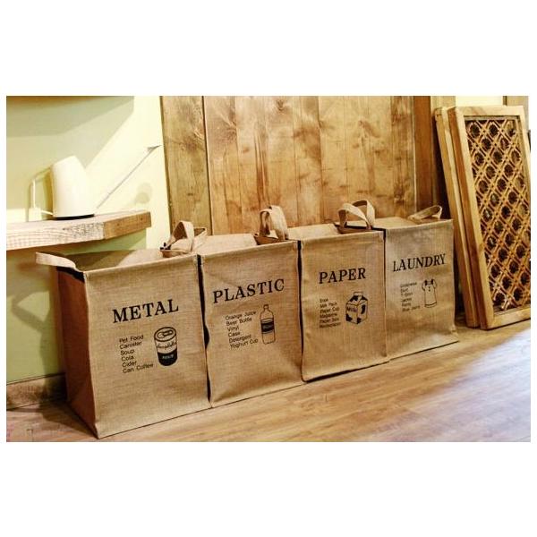 麻袋 収納ボックス ランドリーバスケット ダストボックス HEMP おしゃれ インテリア ジュート ナチュラル 送料無料 HEMP02