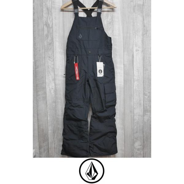 新品:SALE】23 VOLCOM 子供用 BARKLEY INS BIB OVERALL - BLACK S
