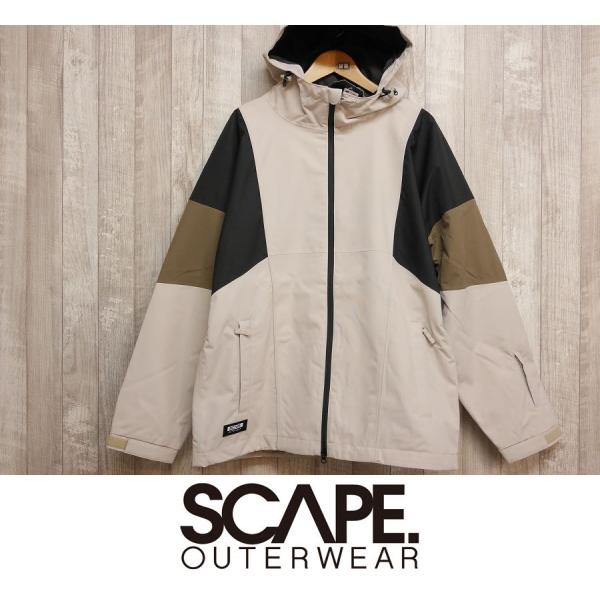 【新品:SALE】25 SCAPE TRACK JACKET - Sサイズ - LIGHT SAND 正規品 スノーボード ウェア ジャケット