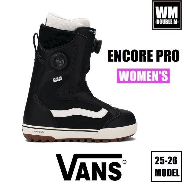 ・年式： 2026・メーカー： VANS・モデル名： ENCORE PRO - Womens・カラー： BLACK/MARSHMALLOW・Flex:  5-6 (10段階中)・定価： 46,200円(税込)時代を超えたスタイル、快適性、そ...