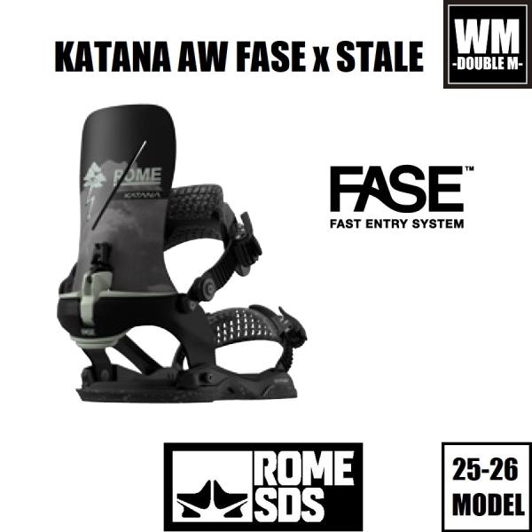 スノーボード ROME SDS Katana ROME SDS 25-26 KATANA AW FASE x STALE 国内正規品
