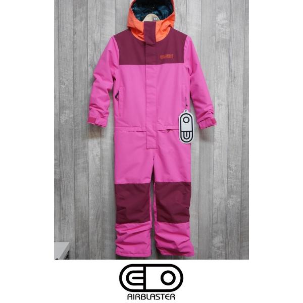 スノーボードウェア つなぎ AIRBLASTER 23-24 AIRBLASTER 子供用 ウェア YOUTH FREEDOM SUIT - Hot Pink 国内