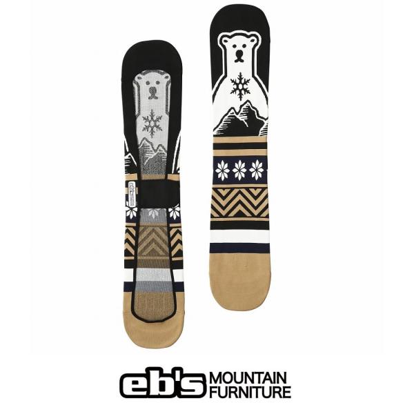 25 ebs エビス ソールカバー KNIT COVER BEAR - BLACK/BEIGE - 国内正規品