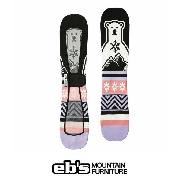 25 ebs エビス ソールカバー KNIT COVER BEAR - LILAC/PINK - 国内正規品