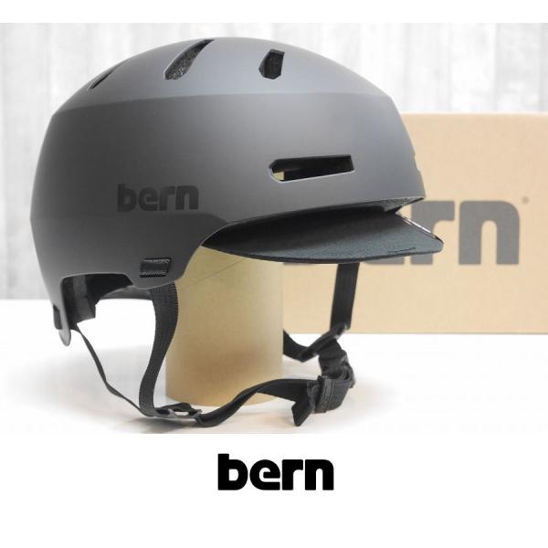 bern ヘルメット MACON VISOR 2.0 - Matte Black - ALL SEASONモデル
