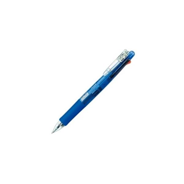 (業務用100セット) ZEBRA ゼブラ 多機能ペン クリップオンマルチ 〔シャープ芯径0.5mm/ボール径0.7mm〕 ノック式 B4SA1-BL 青