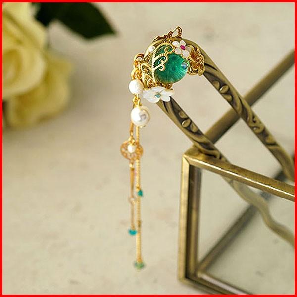 かんざし 簪 アクセサリー ヘアアクセサリー 手作り 結婚式 京都 日本製 使い方 ヘアアレンジ 緑 Kanzashi プレゼント かわいい おしゃれ ガラス 花 ゴールド Zk Kj U Fiort ワインディングマシーン 通販 Yahoo ショッピング