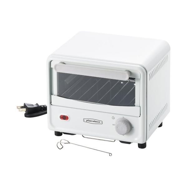 ピアコローレ ミニオーブントースター ホワイト PCL-40W/R