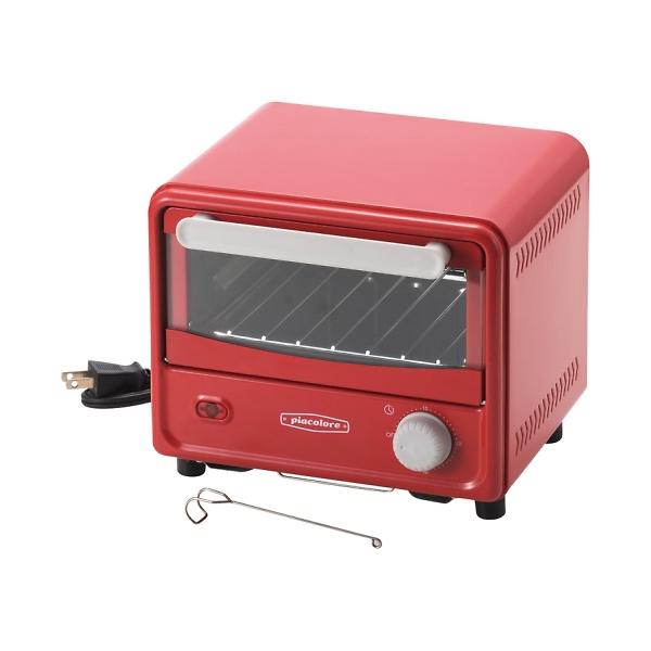 ピアコローレ ミニオーブントースター レッド PCL-40W/R