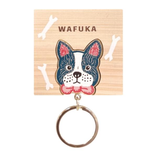 WAFUKA Hinoki keyring（ひのきキーリング） フレンチブルドッグ TMK-022