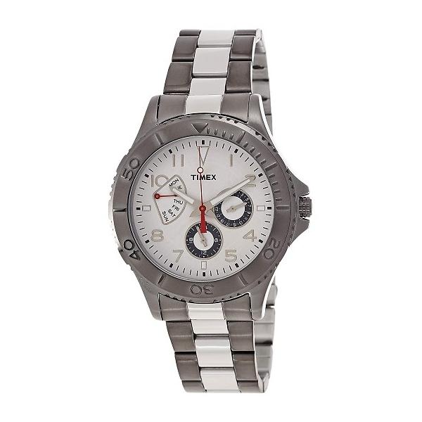 TIMEX ^CbNX rv T2P038 Ameritus Retrograde Two-Tone Stainless Steel Bracelet Watch