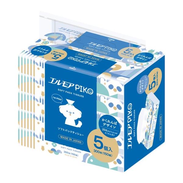 エルモアピコ ソフトパックティシュー150組（5個入） 447011
