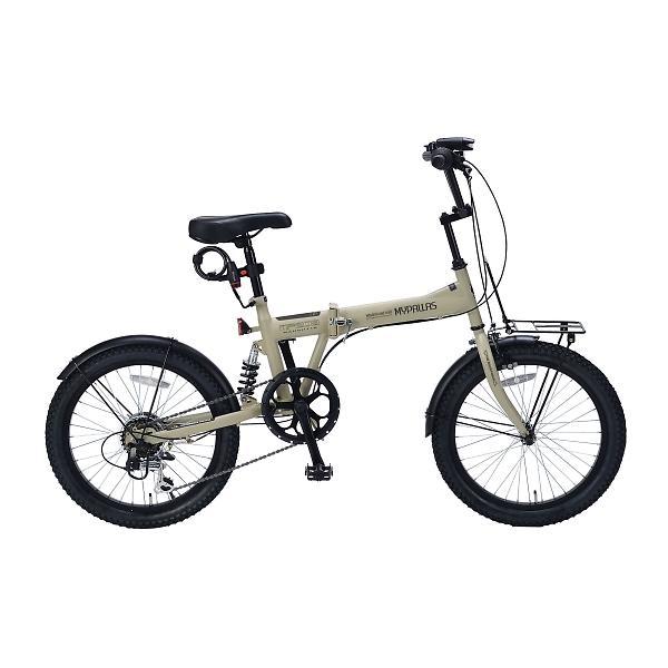 他サイト： My Pallas マイパラス MF-208-SA 20インチ 6段変速 折畳セミファット 折畳自転車 サンドベージュの商品画像