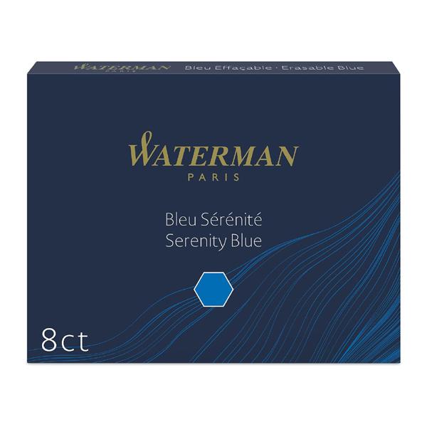 WATERMAN ウォーターマン カートリッジインク 1箱（8本入） 1.4ml セレニティブルー S0110860