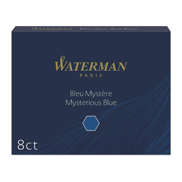 WATERMAN ウォーターマン カートリッジインク 1箱（8本入） 1.4ml ミステリアスブルー S0110910