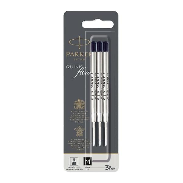 PARKER パーカー クインクフローボールペン 替芯 リフィール BK M 3本入り 2119151