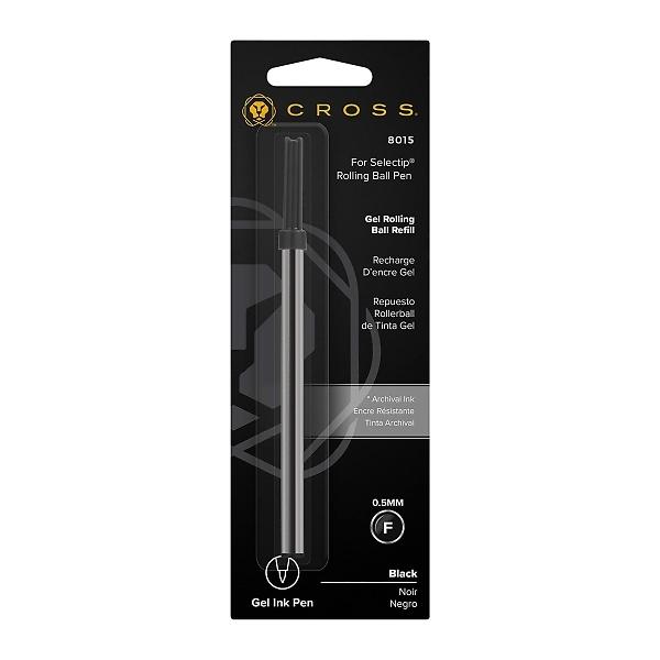 CROSS クロス セレクチップローラーボール用 替芯 リフィール ジェルインク（水性） ブラック 黒 細字（F） 8015