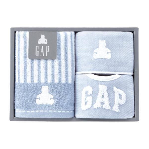 他サイト： baby GAP ベビーフェイスタオル&amp;ミニハンカチ&amp;スタイ ブルー 54-5019200Bの商品画像