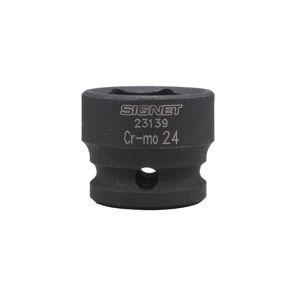 SIGNET シグネット 1/2DR ショートソケット 24mm 23139 インパクト用 全長28mm