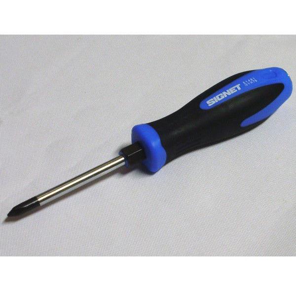 SIGNET シグネット ソフトグリップドライバー 51491 貫通タイプ プラス (+)#1X75mm