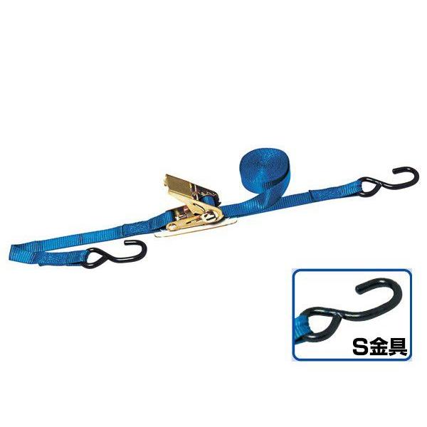 HHH スリーエッチ ラチェット式 ベルト荷締機 PB25S 荷重100kg 25mm幅 4.5m S金具