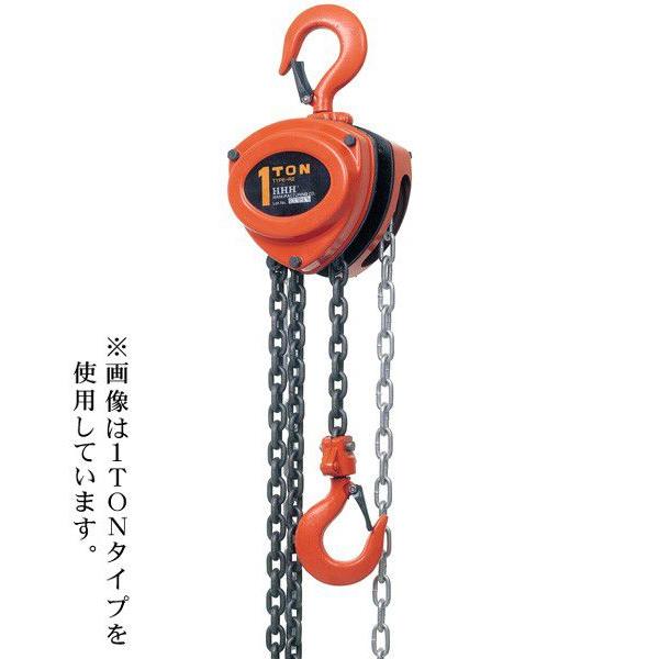 スリーエッチ HHH 手動式 チェーンブロック R-CB2TON 荷重2t 揚程3m 