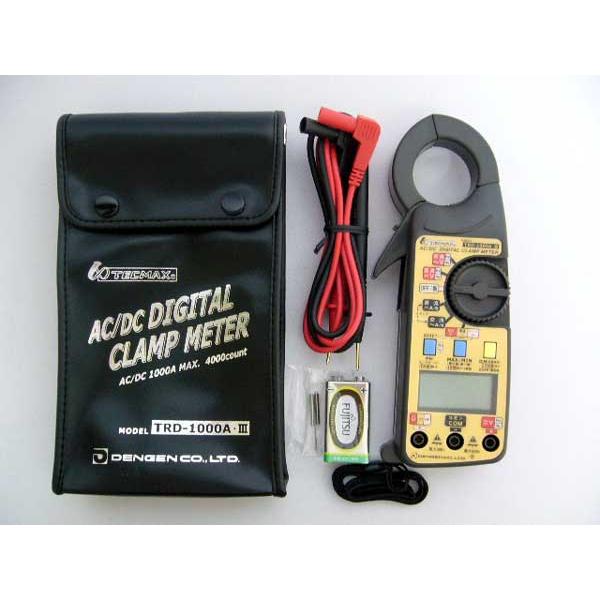 デンゲン 電圧・電流計 デジタル式クランプメーター TRD-1000A デンゲン 電圧・電流計 デジタル式クランプメーター TRD-1000A