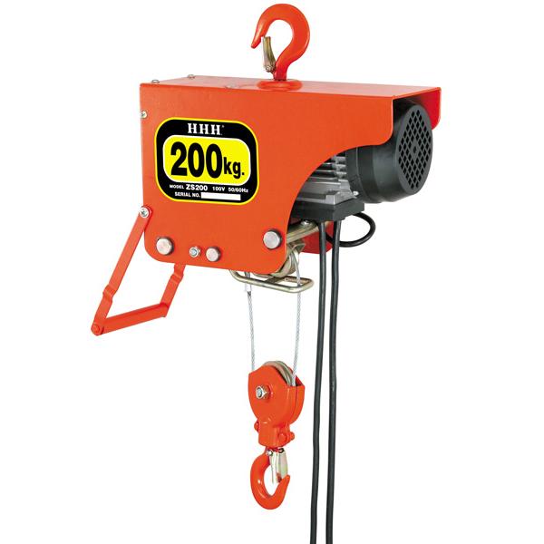 スリーエッチ HHH 電気ホイスト ZS200 揚程6m 荷重200kg スリーエッチ HHH 電気ホイスト ZS200 揚程6m 荷重200kg