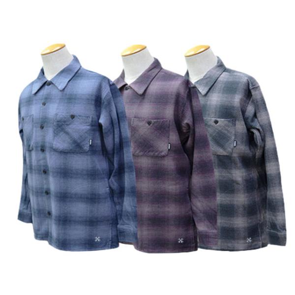 全3色【BLUCO/ブルコ】2025AW「Ombre Check Flannel Shirts/オンブレ