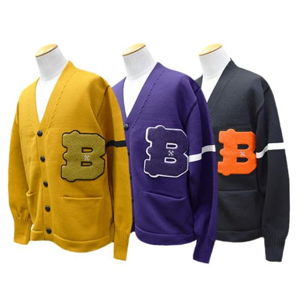 ブルコ/ LETTERED CARDIGAN(MSD)L 全3色【BLUCO/ブルコ】2025AW「Lettered Cardigan/レタード