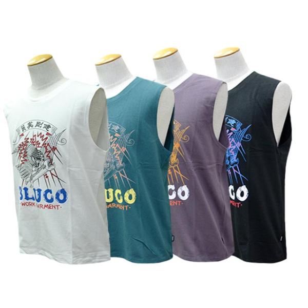 全4色【BLUCO/ブルコ】2026SS「No Sleeve Print Tee”遊鷹