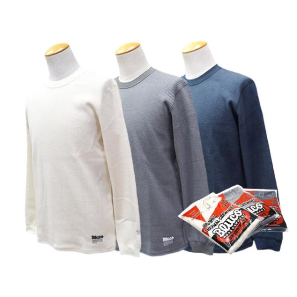 全3色【BLUCO/ブルコ】2026AW「Crew Neck Brushed Thermal/クルーネックブラッシュドサーマル」(165-12-036)(UNCROWD/アンクラウド/アメカジ/ウルフパック)
