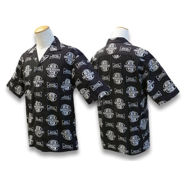 フリーホイーラーズ　プリント半袖開襟シャツ SizeM 未使用 wolfpack-ss_2223012