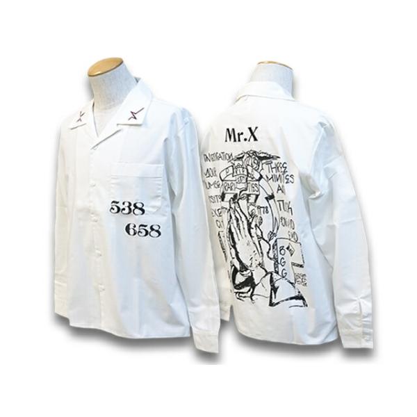 MISTER X/ミスターエックス】2023SS「L/S Open Collar Shirts”Fuck the