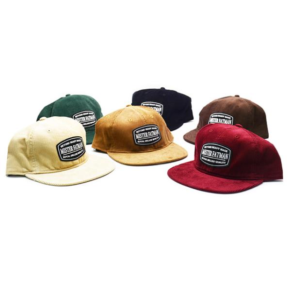 全6色【Mr.FATMAN/ミスターファットマン】2026AW「Wappen Corduroy Baseball Cap/ワッペンコーデュロイベースボールキャップ」(5263005)(THE FAT HATTER)