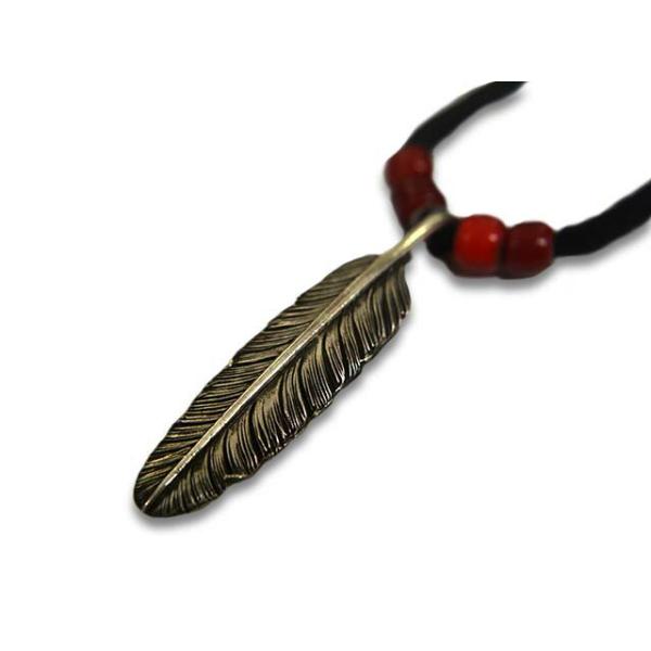CHOOKE/チョーク】「Silver Dollar Feather Pendant Top”Straight