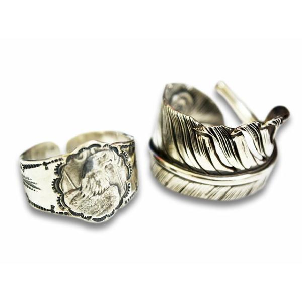 CHOOKE/チョーク】「Special Peace Feather Ring&Eaglehead Ring Set