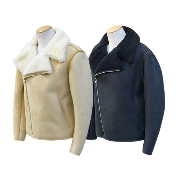 ジャケット・アウター ACVM MOUTON DOUBLE RIDERS JACKET wolfpack-ss_cwjk022