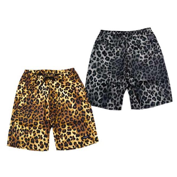 全2色【EVILACT/イーブルアクト】2025SS「Leopard Eazy Shorts/レオパードイージーショーツ」(EA25-ACT1-SPP02)(ハーレー/アメカジ/ウルフパック)