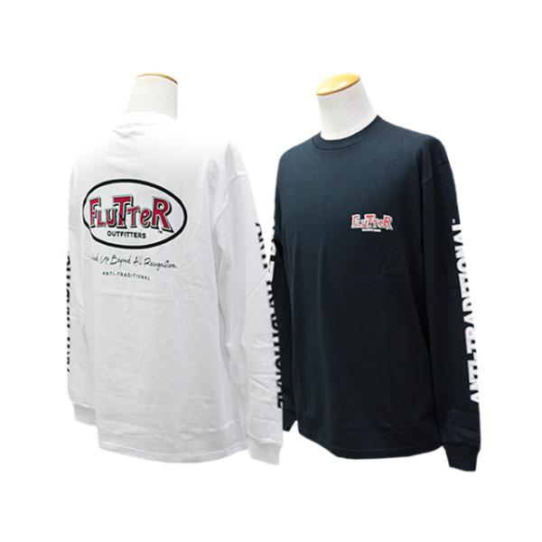 全2色【FLUTTER/フラッター】2026AW「Oval Logo L/S Tee/オーバルロゴロングスリーブTee」(FL26-LST001)(アメカジ/ハーレー/チョッパー/ウルフパック)