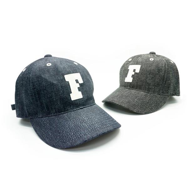 全2色【FULLCOUNT/フルカウント】「6 Panel Denim Baseball Cap/6パネルデニムベースボールキャップ」(6843)(デニム/インディゴ/アメカジ/ウルフパック)