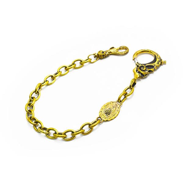 galcia/ガルシア】「Mexican Skull Brass Wallet Chain/メキシカン