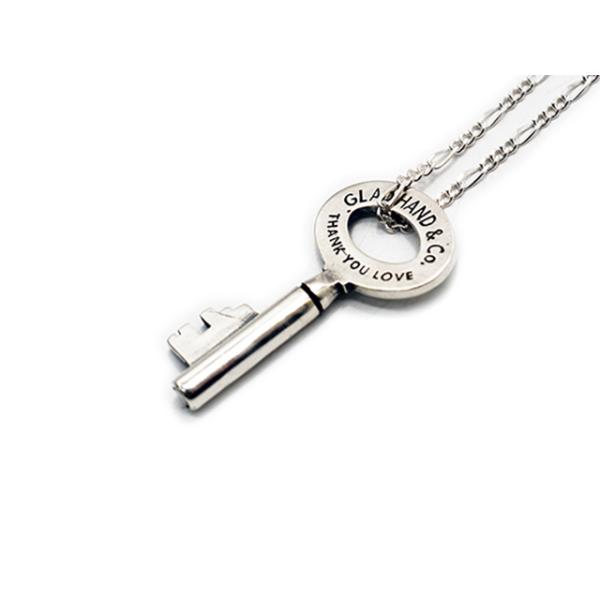 GLAD HAND & CO. 鍵型ネックレス GLAD HAND/グラッドハンド】「Key Pendant Top&Necklace Chain/キー