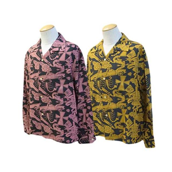(50% OFF)全2色【GANGSTERVILLE/ギャングスタービル】2023AW「Arizona 66 L/S Shirts/アリゾナ66ロングスリーブシャツ」(GSV-23-AW-08)(グラッドハンド)